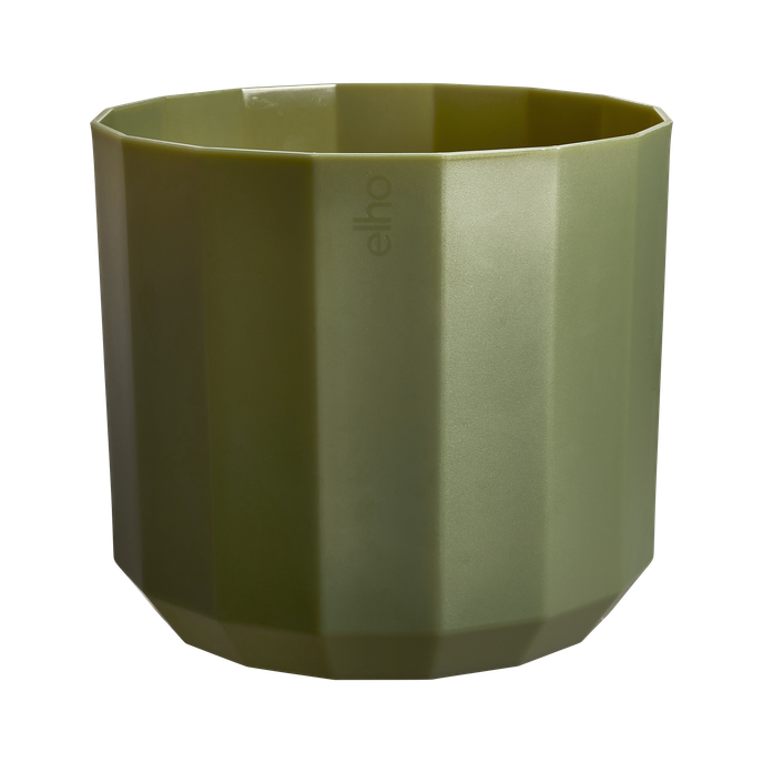 facet rund 26cm wald grün